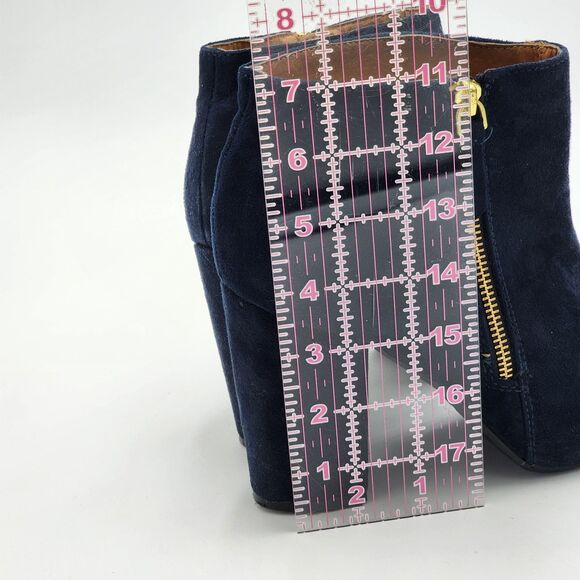 A.N.A. Blue Faux Suede Ankle Booties Size 8.5 - Picture 9 of 9